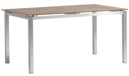 acamp Gartentisch Skye, HPL, Edelstahl | Cemento Grano | Cemento Rusty, 153x93x10