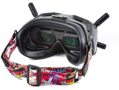 HYGJ Tmom - Correas de gafas para DJI FPV, correa fija para gafas de dron y otras gafas, multicolor ajustable (rojo)