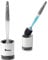 Kebens Silicone brush, modern design toilet brush, Soap dispensing refillable toilet brushes and holders, Antibacterial cleaning brush household items, bowl buddy toilet brush