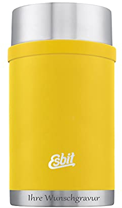 Esbit Sculptor Thermobehälter für Essen, mit personalisierter Gravur, Edelstahl, BPA-Frei, Schwarz, Silber &mehr, 500ml, 750ml & 1000ml, Speisegefäß für warme und kalte Speisen, für Suppen und Salate