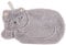 Grey Cat Animal Character Warm hot Water Bottle with Removable Fluffy Cover
