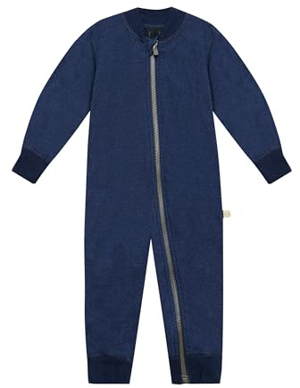 DILLING Babies' Pramsuit - Organic Merino Wool Navy 68
