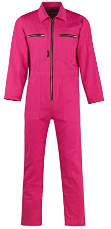 STØRVIK Rallye-Kombination Baumwolle Arbeitsoverall Rallyekombi - Rosa - Größe 46