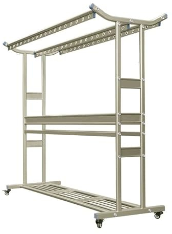 Wäscheständer/Wäschetrockner Extra großer und strapazierfähiger Wäschetrockner mit Rädern, vielseitige freistehende Wäschetrocknerstation, abnehmbare Wäschetrockner Clothes Drying Rack ( Size : D )