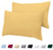 Twinzen Kissenbezug 30x50 aus 100% Baumwoll-Jersey (2er Set) 150 g/qm - Gelb - Mit Reißverschluss Kissenbezüge 30 x 50 cm - Kissenhülle Öko Tex Zertifiziert - Ultra weich und atmungsaktiv