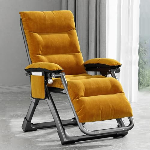 Tumbonas Plegables Gravedad Cero Silla de Salón de Gravedad Cero para Exteriores Tumbona de Relax Sillas Jardin Exterior para Patio Playa Piscina Césped Camping Oficina Interior. ( Color : Camel )