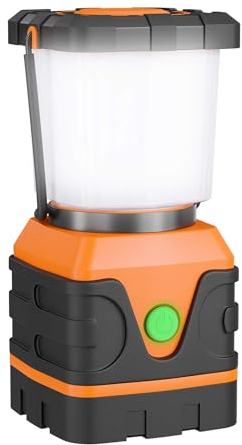 Toboli Lámpara LED a pilas para acampar 4 modos de luz, farol de exterior regulable linterna camping