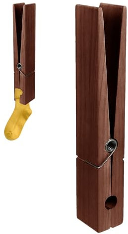 Maodom Large Clothespin | Bathroom Towel Holder Giant Clothes Clips,Large Wooden Clothes Clips Space Saving And Sturdy For Living Room Laundry Room And Bedroom