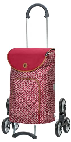 ANDERSEN Einkaufstrolley - Treppenst. Scala Sh. Famke rot 47 L modisch, Thermo, leichtgängig, Räder abnehmbar, Treppensteiger