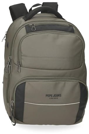 Pepe Jeans Dortmund Mochila para Portátil 15,6 Verde 29x40x16 cms Poliéster 18,56L by Joumma Bags