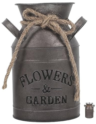 CORHAD Retro Porcelain Milk Jug Flower Pot Rustic Dried Flower Bucket Home Decor Vase