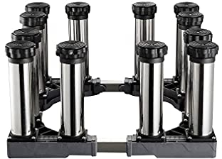 FFFDC Support de Machine à Laver sur Pied Anti-Vibration pour sèche-Linge à Tambour, Base pour climatiseur, Longueur/Largeur réglable 40-65 cm, Refroidisseur à vin Universel, Hauteur du