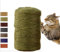 Corda Cocco, spago per decorazioni 7mm X 60mt, Tiragraffi per Gatti, Juta fibra Naturale, Sisal per Riparazione Sostituzione Albero (VERDE, L 60 Metri)