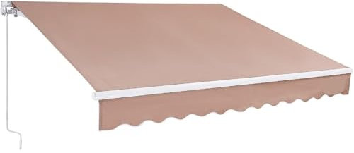 OZLCUA Einziehbare Markise Faltzelt for Terrasse, Balkon, Schuppen, 8 x 7 Fuß, Markise for Terrasse, einziehbarer Sonnenschutz, Pergola-Markisen, Baldachin, Camping Klemmmarkise Einziehbar