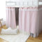 Rideaux occultants et anti-poussière pour dortoir, lit mi-hauteur Rose 1,2 m