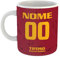 Tazza Tifoso Calcio Serie A Tifoso Romanista Personalizzata con nome e numero Misura 23x11 in Ceramica Sublimatica