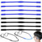8PCS Glasses Strap Anti-Slip Silicone Eyeglass Strap Glasses Straps for Men Kids Eyewear Retainers Sports Elastic Soft Sunglass Cord Holder, 20cm