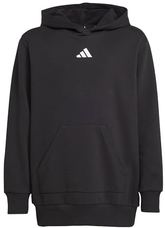 adidas Girl's Junior Girls Hooded Jogger Set, black/white, 9-10 Years