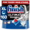 2 x 80 Finish Ultimate Infinity Shine Dishwasher Tablets Total 160 Bulk