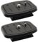 2 Pcs 44mm Tripod Quick Release Plate Camera Mounting Adapter Parts, Universal QB-4W Tripod Mount Attachment Baseplate, Tripod Replacement for Some Models of Velbon, Ambico, Sony, Sunpak, Ravelli