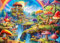 Puzzle 1000 Teile für Erwachsene, klassisches Lernspiel-Wunderschönes Pilzschloss-Dekoration Puzzle Geschenke