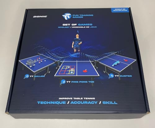 Donic TT Fun Training Games - Set of 3 Table Tennis Games | Fun table tennis training games for home, school or club