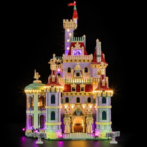 BRIKSMAX 2.0 Light Kit for Lego-Beauty and The Beast Castle -Innovative Led Lighting Compatible with Lego Disney 43263 - Not Included Model Set