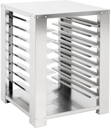 Buffalo Stainless Steel Convection Oven Stand, Fits CU769 & HZ488 | Elevates professional catering equipment to an ergonomic working height for safer and easier kitchen operation.