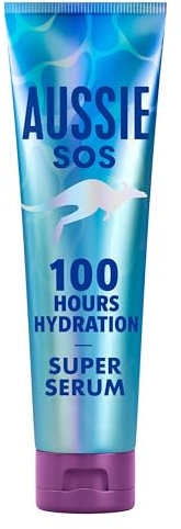 Aussie SOS Super Serum All In One Leave In Pflege 160ml 100 Stunden Feuchtigkeit für Trockenes, Strapaziertes Haar, Spendet Feuchtigkei und Glanz, Entwirrt, Hilft, Spliss zu Verhindern