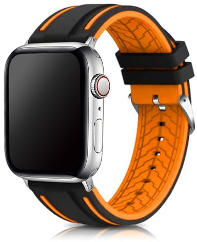 SZYXMY Compatible with Apple Watch Bands 49mm 46mm 45mm 44mm 42mm 41mm 40mm 38mm Waterproof & Sweat-Resistant Diving Strap Silicone Replacement Fits Series 11/10/9/8/7/6/5/4/3 Ultra/SE 3/2/1