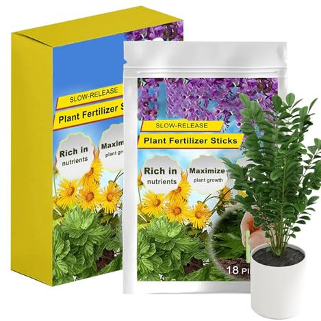 Hiemible Alimento Vegetal | Barrita Nutritiva Para Cuidado De Plantas - 18 Unidades Para Flores Vegetales Frutales Y Plantas De Interior