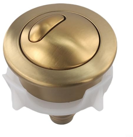 Pulsador de cisterna de inodoro de doble descarga para válvula de descarga operada por cable Siamp para modelo Optima 50, accesorio de control de descarga de inodoro negro mate (dorado)
