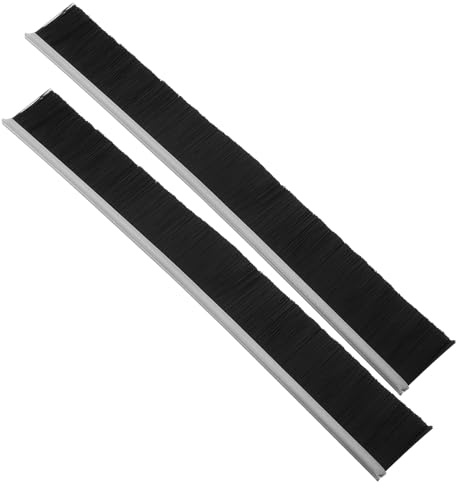 Housoutil 2pcs Rabat de Boîte aux Lettres à Poils en Nylon et Métal, Brosse Étanche et Résistante la Chute, Protection pour Boîtes aux Lettres Domestiques et Postales