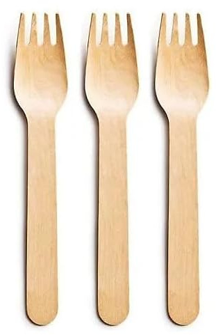 HOT BARGAINS Disposable 1000 x Wooden Fork Cutlery Set Eco Friendly, Biodegradable & Plastic Free 16cm Size for Wedding Party Etc (1000 x Fork)