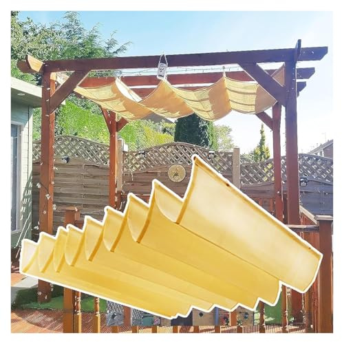 Ausziehbares Sonnensegel, 4 x 9 m, perfekte Pergola-Abdeckung für Terrasse, Garten, Terrasse, ideal für den Heimgebrauch