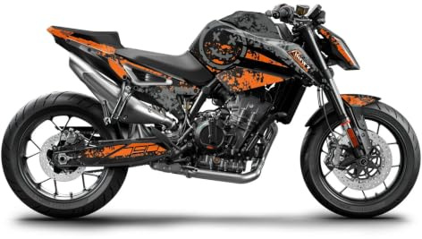 Arider Kit Adhesivos para KTM Duke 790 2017-2026 | Pegatinas para Moto | Protección UV Pintura y Carenado | Vinilos Autoadhesivos | Tecnología de Canal de Aire