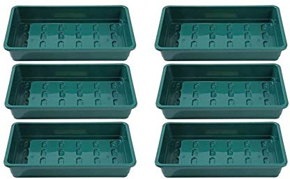 Britten & James Professional Standard Seed Tray Green without Holes [Pack 6] 37.5 x 23cm/15 x 9