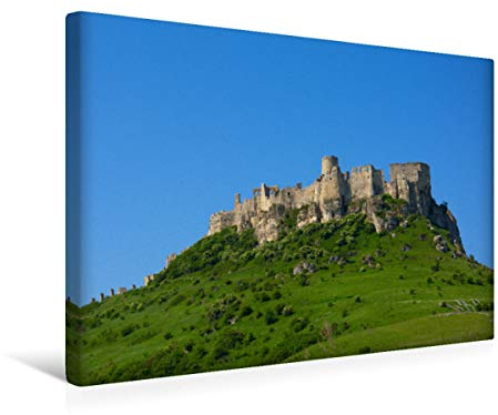 Premium Textil-Leinwand 45 cm x 30 cm quer Spišský hrad