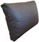 Quattro Meble Dunkelbraun Echtleder Kissen Sofa & Stuhl Dekokissen Zierkissen Echtleder Rückenkissen Rindsleder Echt Leder Modell P&Z (40 x 50 cm)