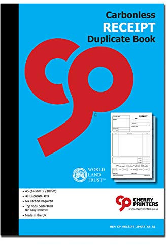 Cherry Quittungsbuch, selbstklebend, A4, A5, Duplikat, NCR (A5 Duplikate S+L)