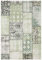 NORTHRUGS In- und Outdoor Teppich 120x170cm - Wetterfest Klassisch Vintage Muster Patchwork-Design Läufer Terrassenteppich Balkonteppich Küchenläufer Badteppich Wohnzimmerteppich Wasserfest in Grün