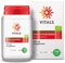 Vitals Nachtkerzenöl Bio - 100 Softgel-Kapseln, vegan. 500mg kaltgepresstes Öl aus Nachtkerzensamen mit GLA. Ohne Chemikalien, aus biologischem Anbau.