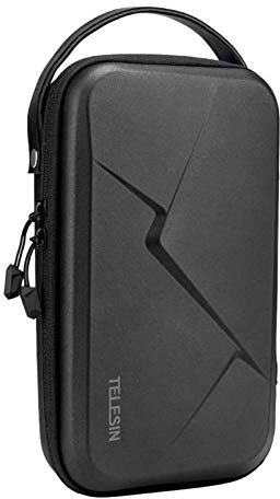 TELESIN Custodia da Trasporto per DJI Osmo Action 5 Pro/4/3 Pocket 3, GoPro Hero 13 12 11 10 9 8 7 Max, Insta360 X4 X3, Fotocamera Più Piccola, Borsa da Viaggio Protettiva per Accessori Action Camera