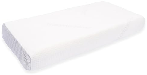 Traumschloss Premium Nackenstützkissen - Kopfkissen aus hochwertigem RG85 Viscoschaumkern für optimale Nackenentlastung mit nachhaltigem Bezug - Waschbar und hygienisch - 30x60 cm - Höhe 7cm