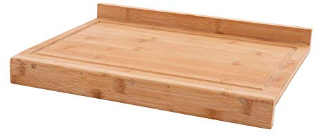 Point-Virgule tabla de cortar con ranuras de jugo en bambú, encimera de la cocina, 60x40x7cm