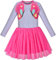 Sunny Fashion Robe Fille Papillon Princesse Déguisement Manche Longue Rose Tulle Jupe Tutu 8 Ans
