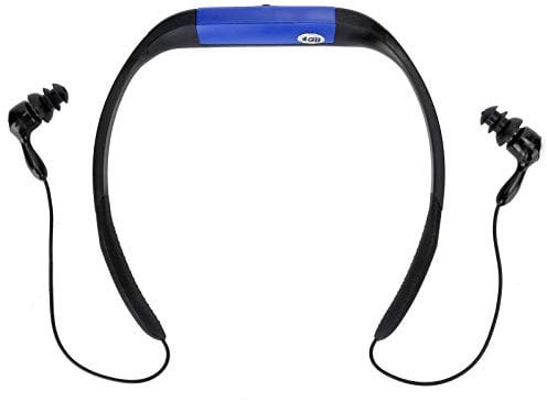 Hopcd IPX8 Waterproof Headphones for Swimming 4GB Waterproof MP3 Music Player/FM Radio Earphones for Underwater Sports - Swimming Diving