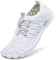 Racqua Water Shoes Quick Dry Barefoot Beach Aqua Sport Swim Surf Pool Hiking Diving Walking for Men Women White 11