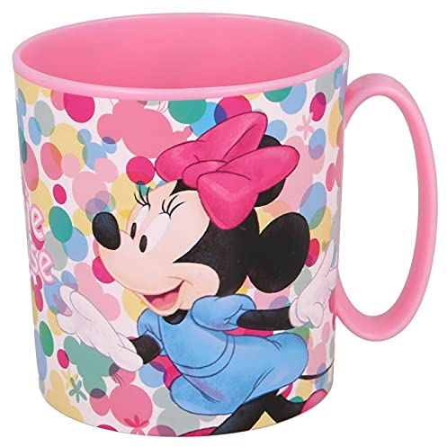 Gold1 Kids Character Licence Mug 350ML Drinking Re-Usable Plastic Cup Microwave Safe (Minnie Mouse Feel)