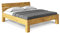 CURBY Massivholzbett Holzbett Doppelbett 4-Fuß-Bett mit Kopfteil aus massiver THERMO -Fichte, hochwertige Verarbeitung, einfacher Aufbau, Made in Germany, 120 x 200 cm, natur, Standardhöhe